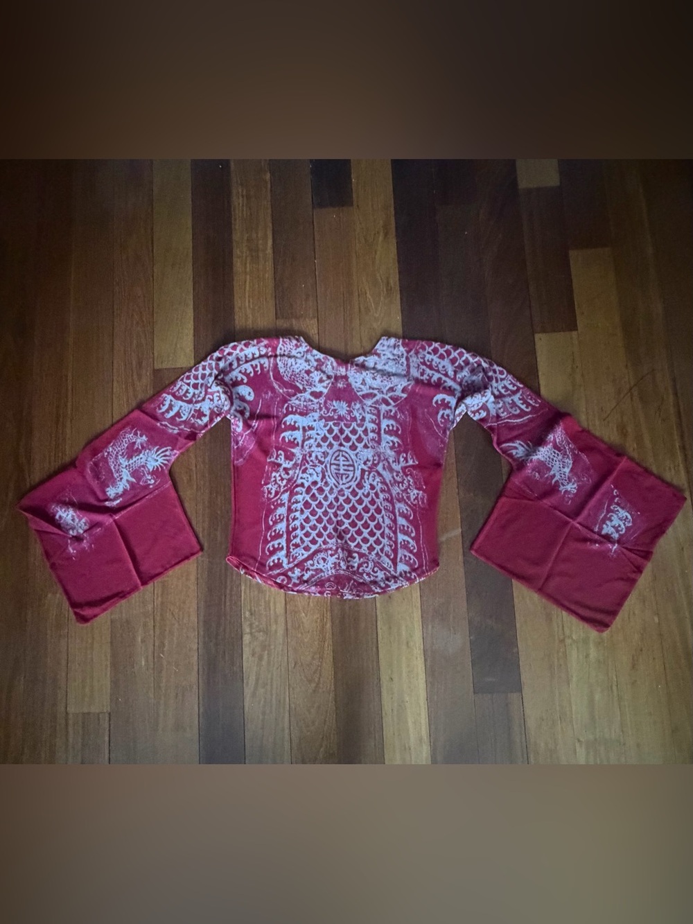 Vivienne Tam RARE Vintage dragon batik opera top w/ kabuki sleeves sz 2 ex cond